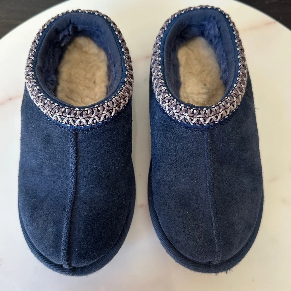 UGG TASMAN II Slipper Navy blue  Slip on Shoes Toddler Size 10